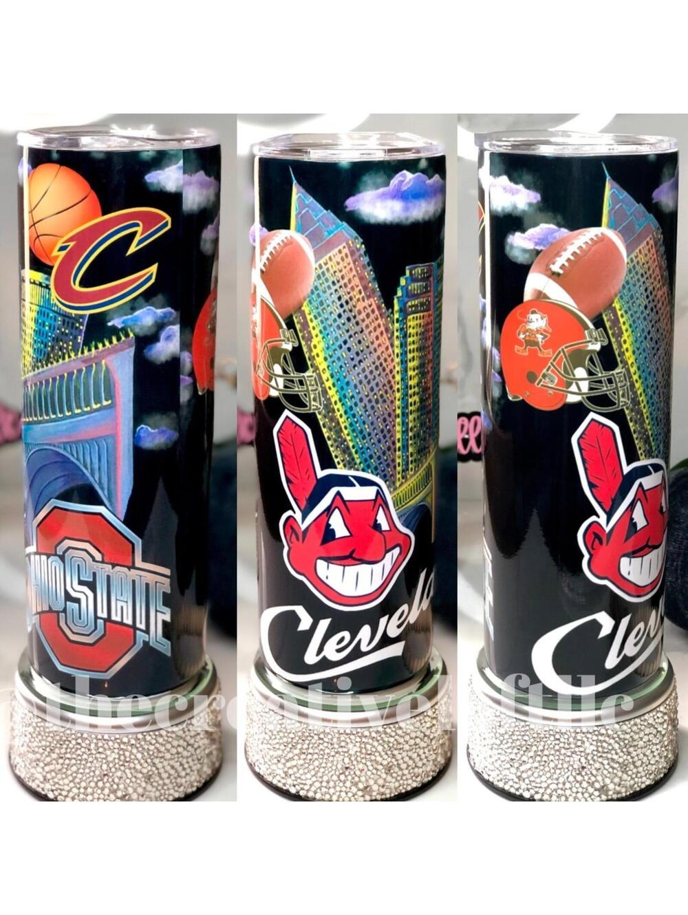 Custom CLEVELAND Vintage Sports Tumbler